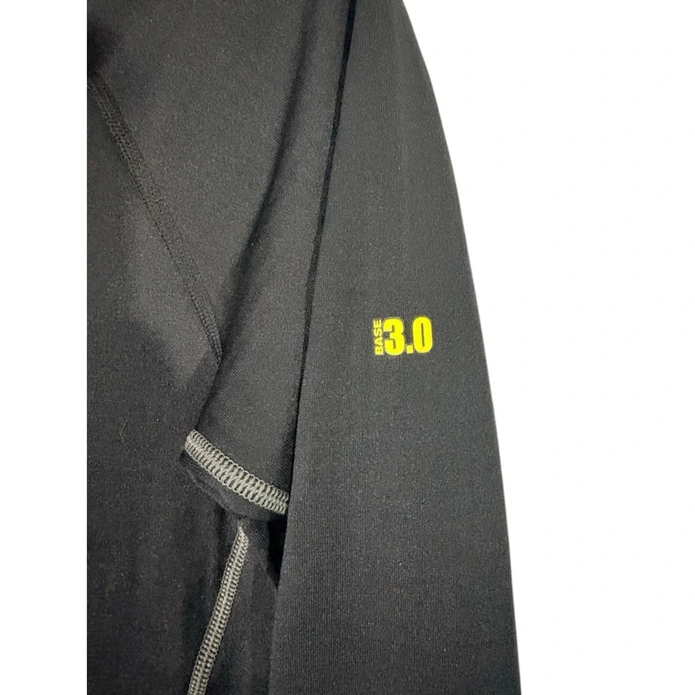Under Armour Base Layer 3.0 Shirt Mens SMALL Black Coldgear Fitted Waffle‎ Grid